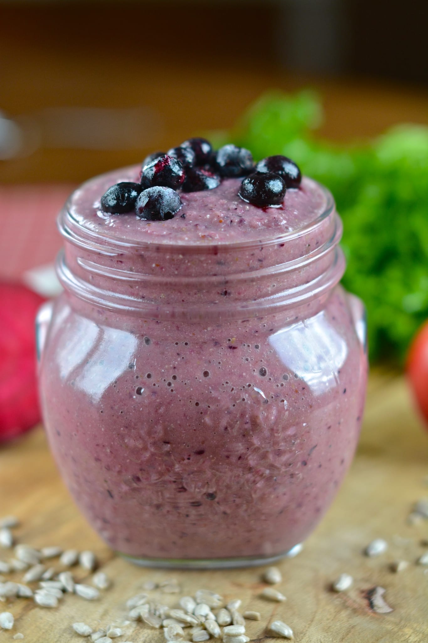 Beetroot Smoothie with Blueberries [Gluten-Free and Sugar-Free]