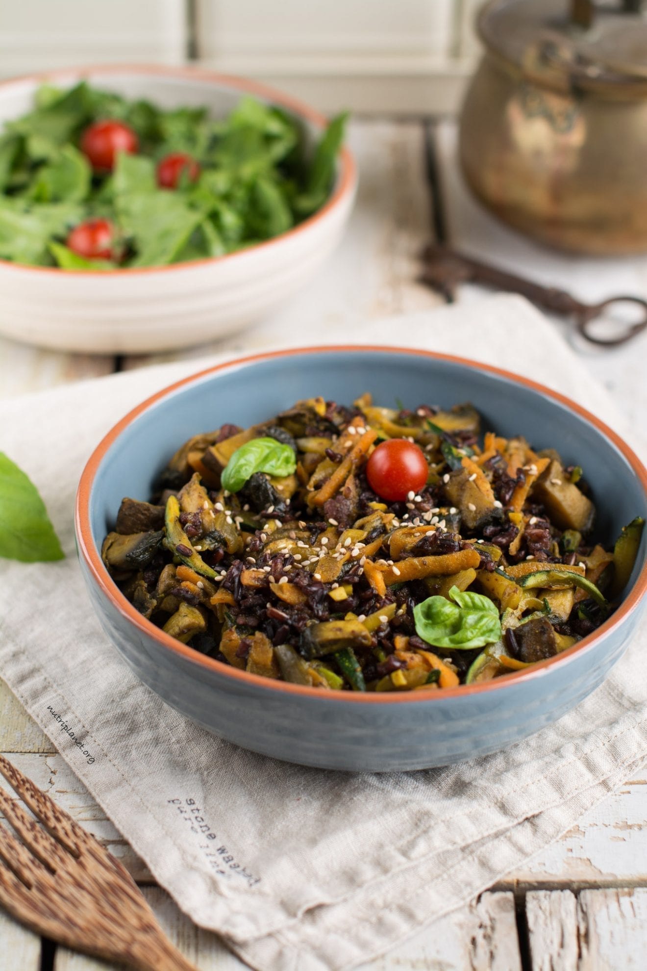 Veggie Stir Fry with Mushrooms [Gluten-Free and Oil-Free] | Nutriplanet