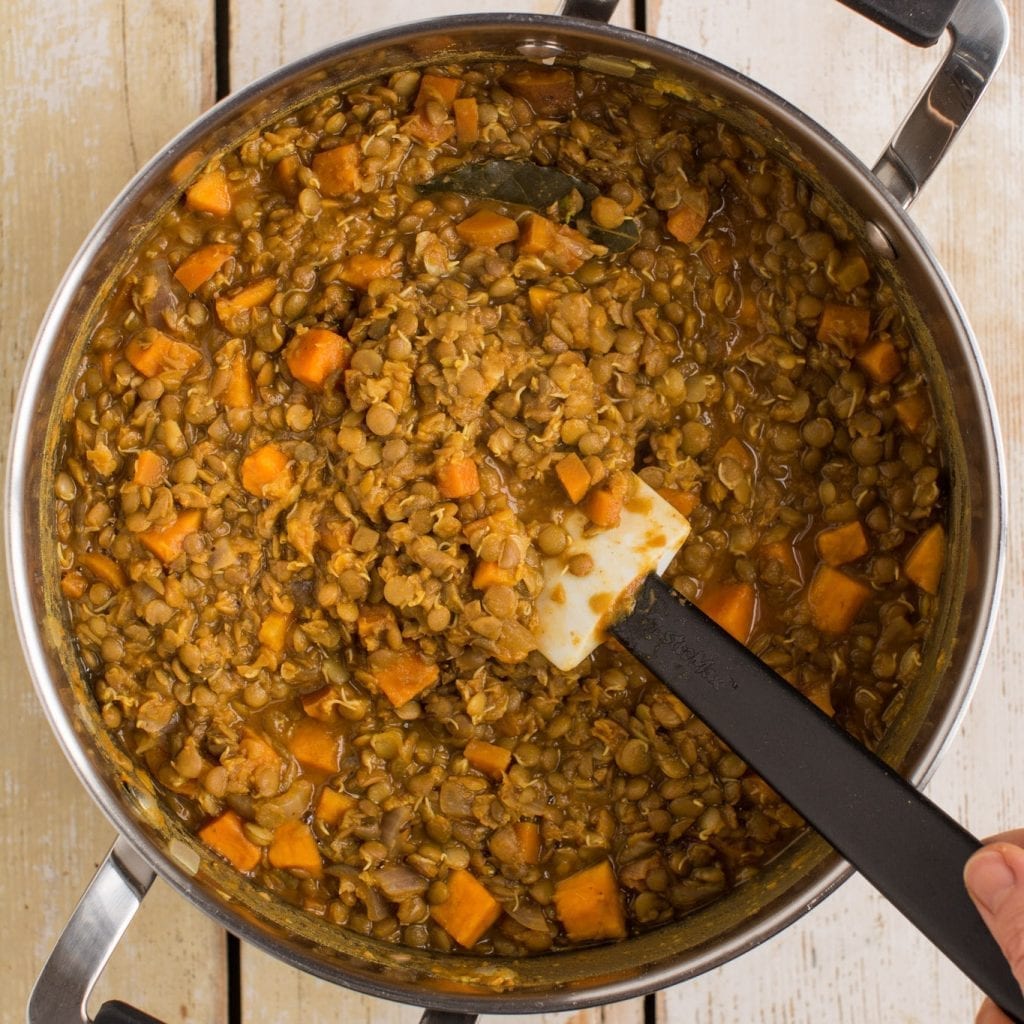 Sweet Potato Lentil Stew [Oil-Free and Gluten-Free] | Nutriplanet