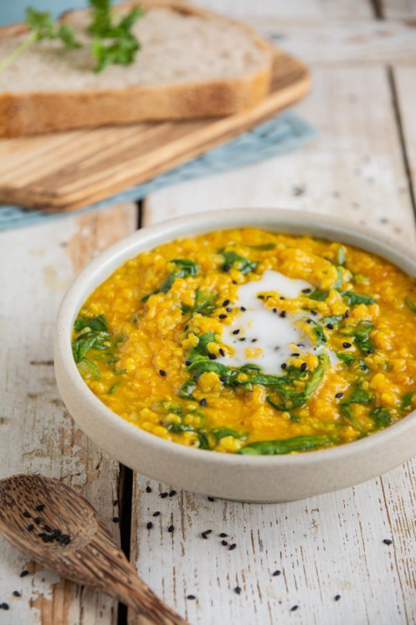 Red Lentil and Moong Dal Recipe with Pumpkin | Nutriplanet