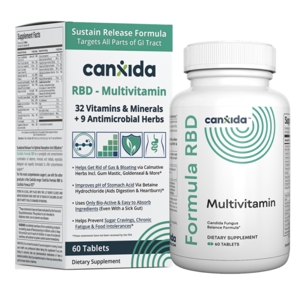 CanXida Rebuild – Advanced multivitamin formula designed for Candida, immunity, and gut health support