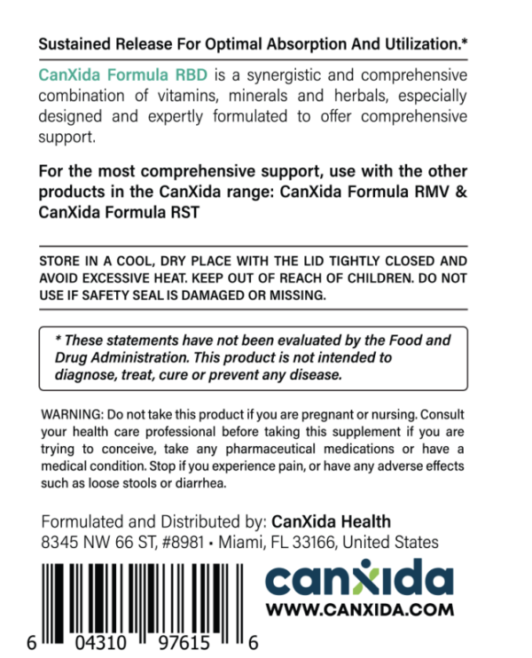 CanXida Rebuild – Advanced multivitamin formula designed for Candida, immunity, and gut health support